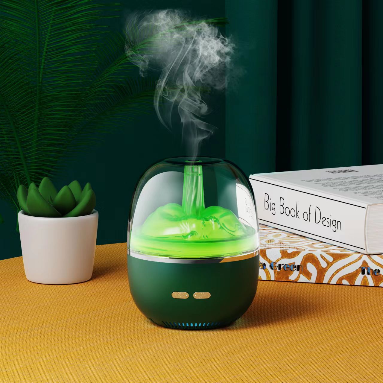 Diffuseur d'arômes ultrasonique – Humidificateur à brume LED couleur