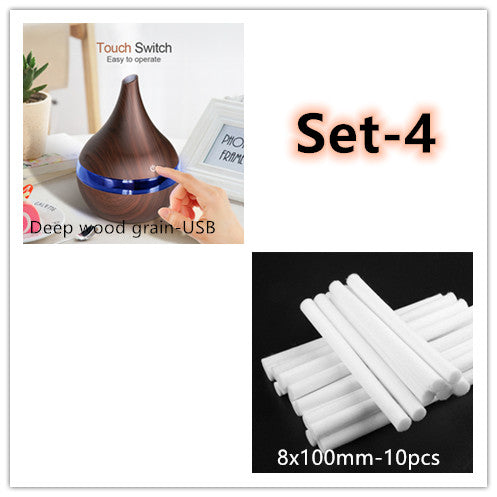 Diffuseur d'huiles essentielles LED – Humidificateur à brume fraîche USB