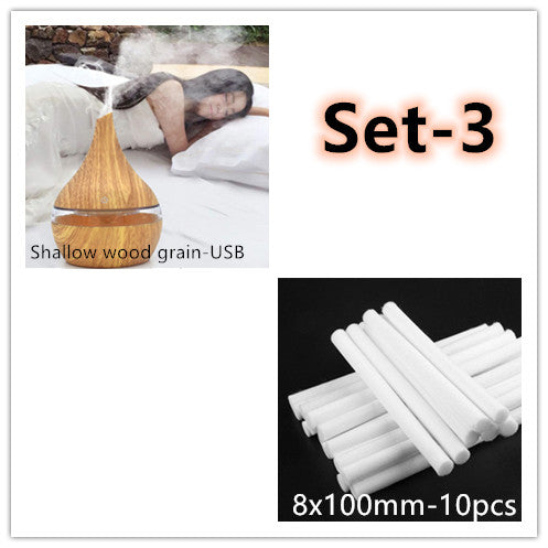 Diffuseur d'huiles essentielles LED – Humidificateur à brume fraîche USB