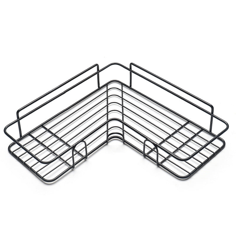 Étagère d'angle pour salle de bain, cadre de douche, accessoires de cuisine en fer forgé, support de rangement, étagères de salle de bain, équipement de salle de bain
