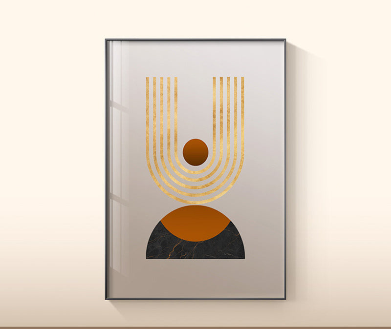 Wandbild mit Blättern auf Leinwand, botanische Wohndekoration