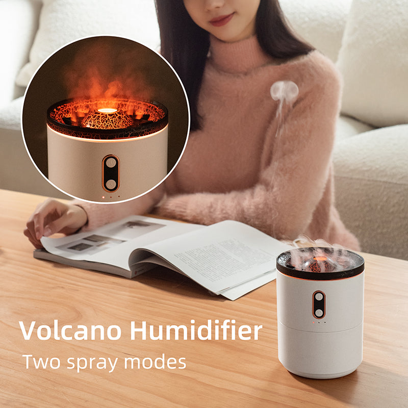 Diffuseur d'arômes à effet flamme USB – Humidificateur à brume de feu LED