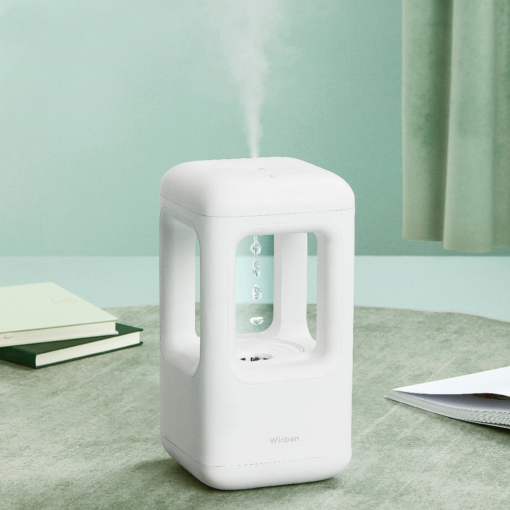 Humidificateur à goutte d'eau anti-gravité – Diffuseur de brume LED