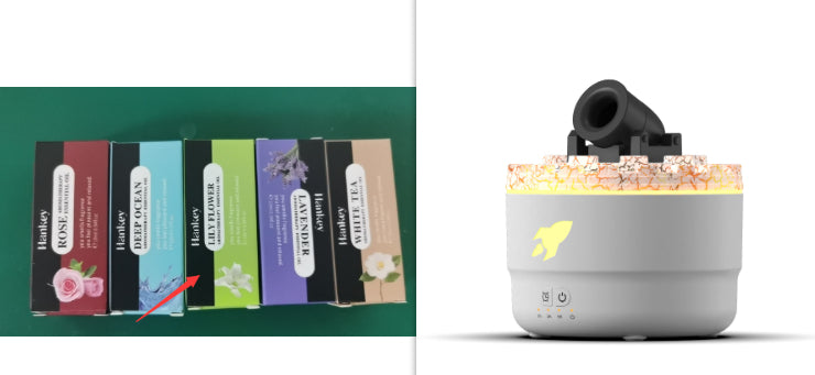 Portable LED Mist Humidifier for Bedroom Ambience