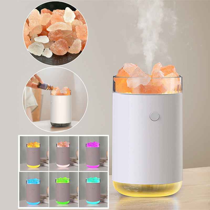 Diffuseur de sel cristallin – Humidificateur LED pour chambre à coucher
