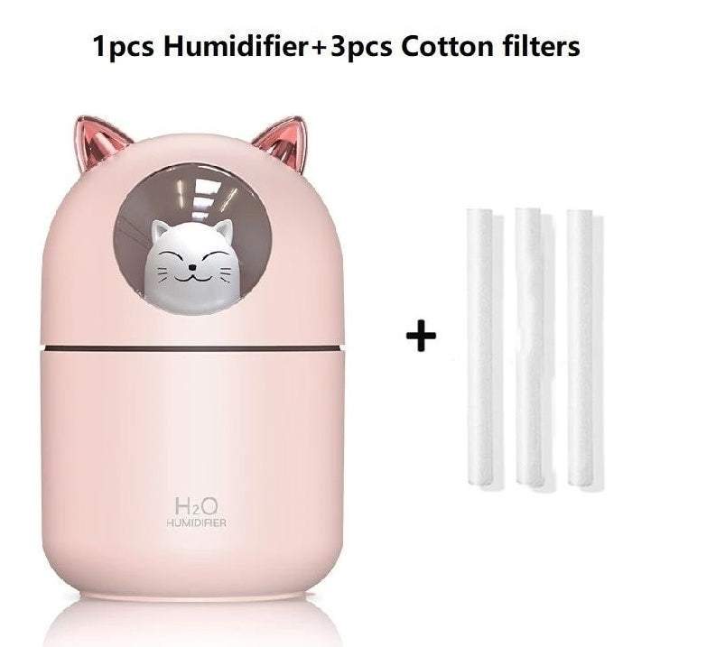 Mini Bear Humidifier Home Silent Spray Rehydrating Creativity