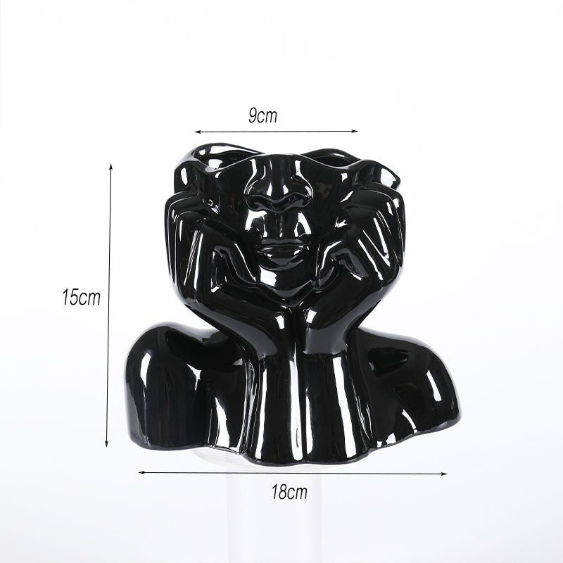 Keramikvasen für die Heimdekoration, Blumenvasen-Skulpturen, Kunsthandwerk