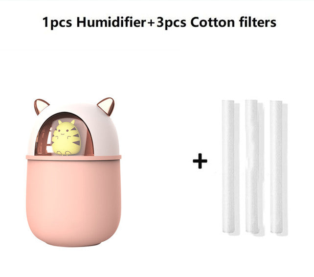 Mini Bear Humidifier Home Silent Spray Rehydrating Creativity