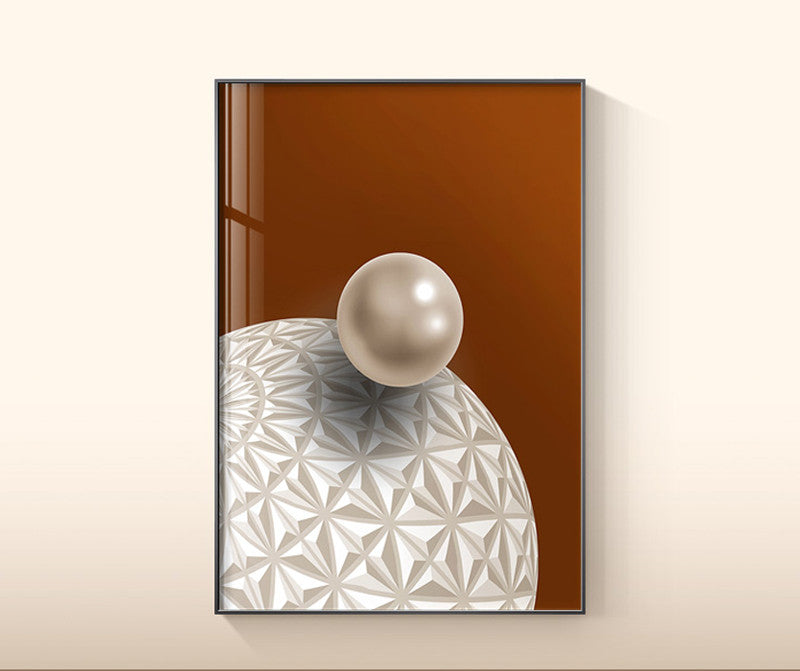 Wandbild mit Blättern auf Leinwand, botanische Wohndekoration